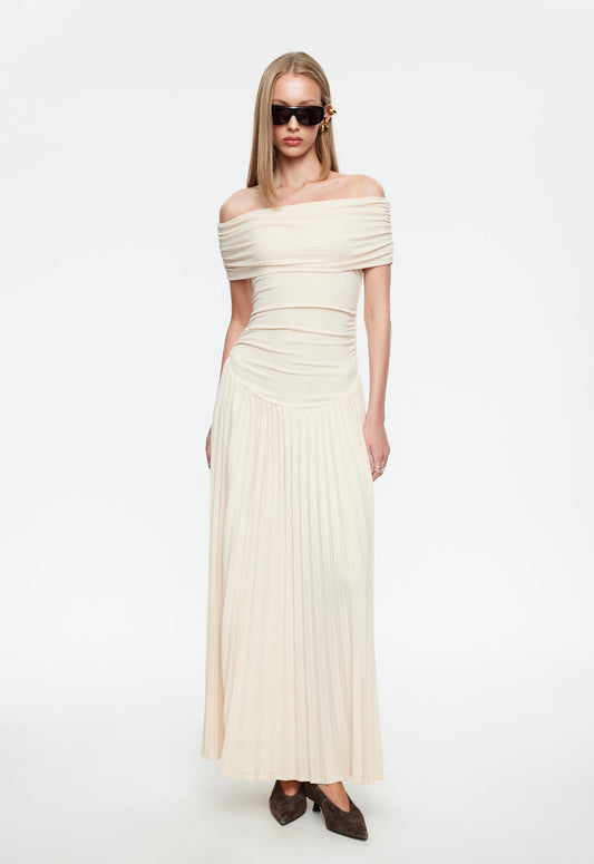 TATIANA | SHOULDER MAXI DRESS