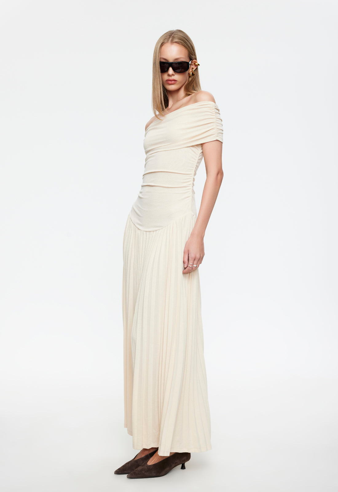 TATIANA | SHOULDER MAXI DRESS