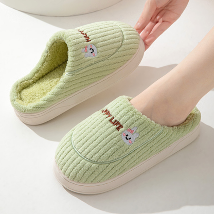 AmyVictoria™ - Comfy Fluffy Indoor Plush Non-Slip Slippers