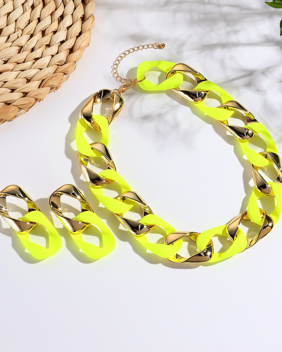 Fashion Fluorescent Jewelry Set