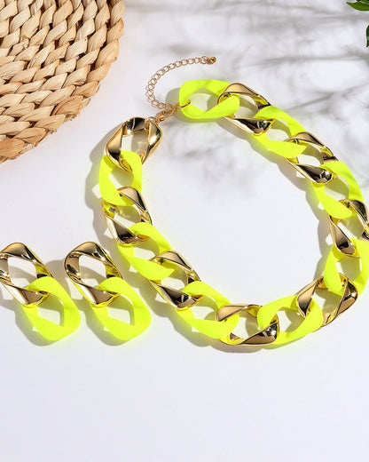 Fashion Fluorescent Jewelry Set