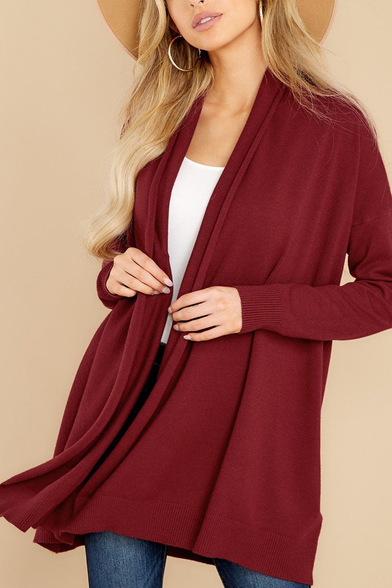 Fashion Street Solid Patchwork Outerwear