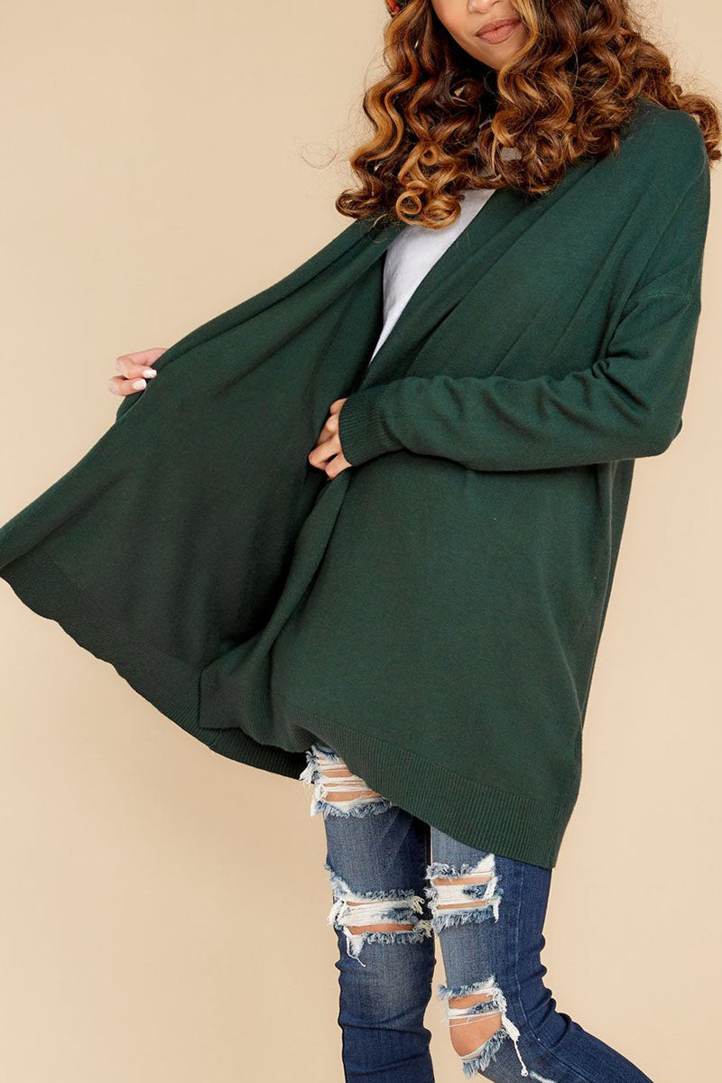 Fashion Street Solid Patchwork Outerwear