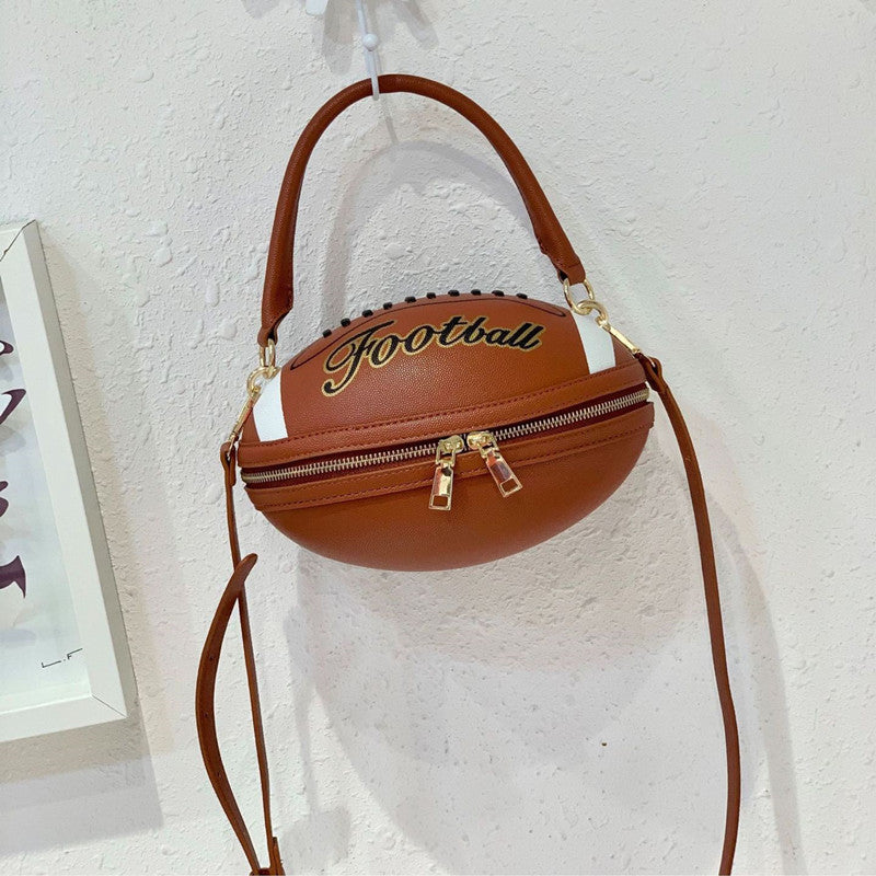 Fashion Casual Letter Print Rugby Messenger Bag