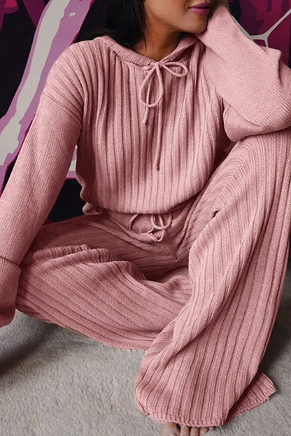 Fashion Hooded Collar Long Sleeve Two Pieces(8 Colors)