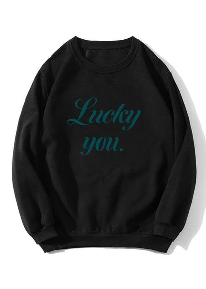Lucky You Oversized Graphic Sweatshirt