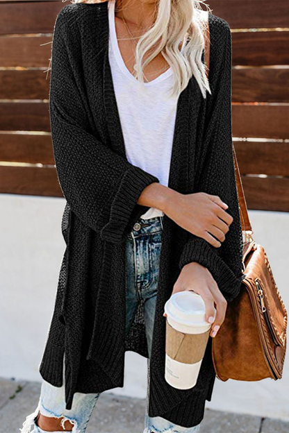 Solid Hollowed Out Sweater Cardigans(10 Colors)