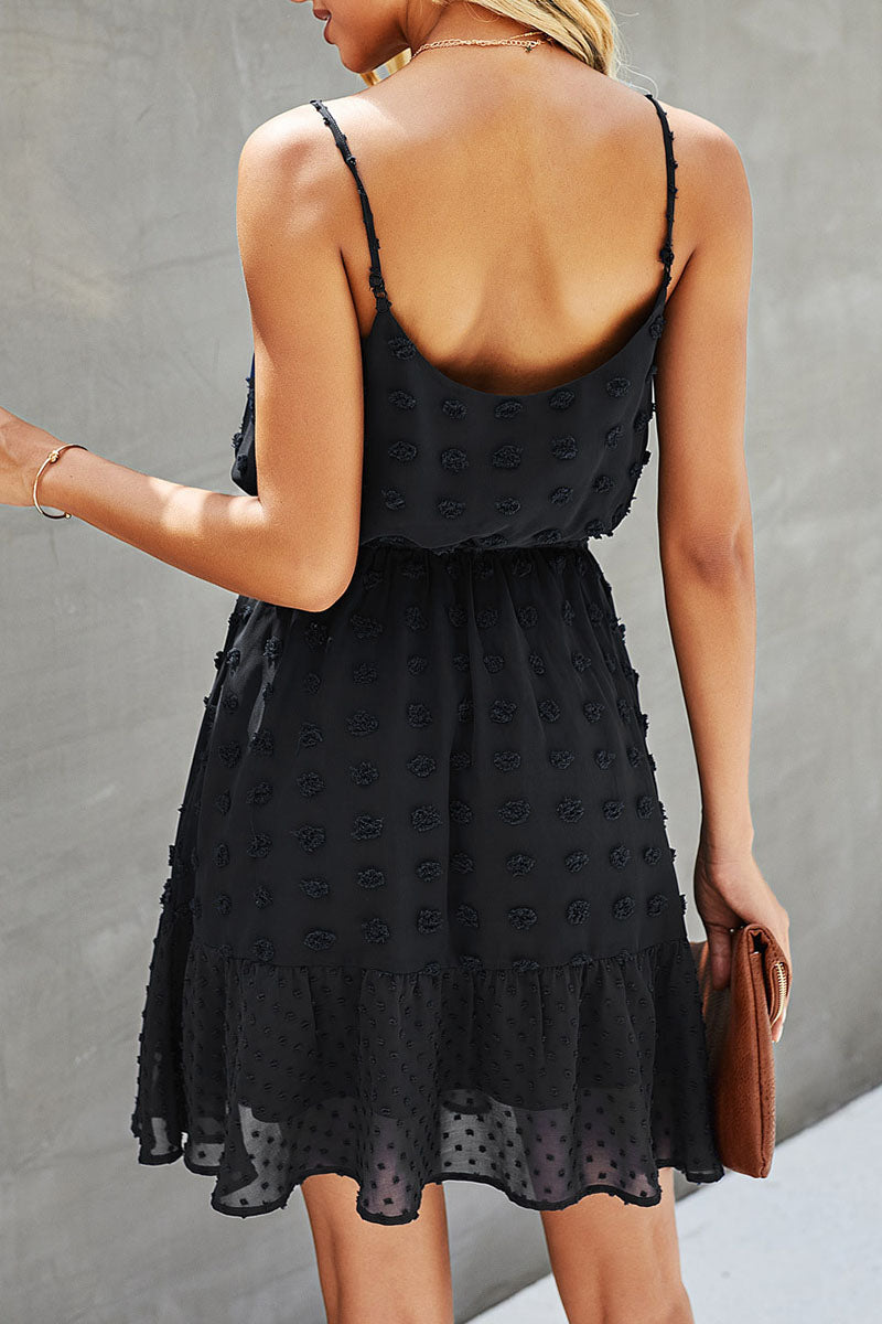 Fashion Sweet Solid Patchwork Spaghetti Strap Princess Dresses