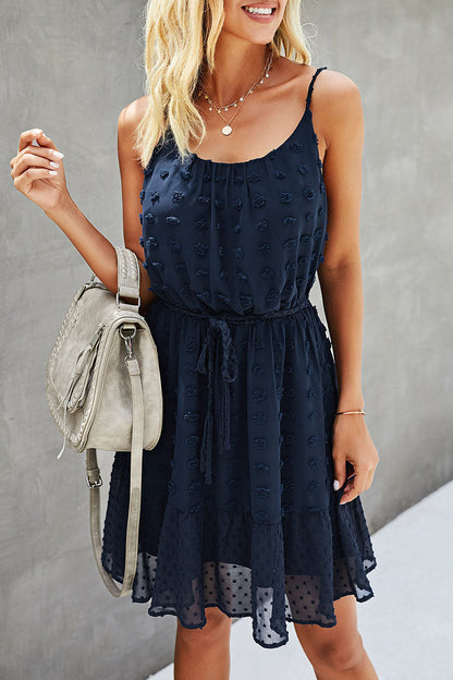 Fashion Sweet Solid Patchwork Spaghetti Strap Princess Dresses