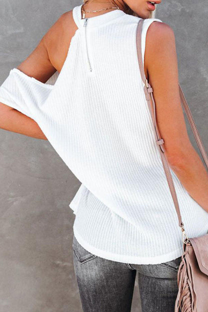 Fashion Casual Solid Patchwork O Neck T-Shirts