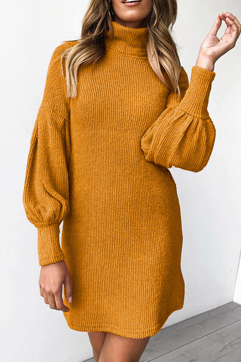 Fashion Street Solid Split Joint O Neck Princess Dresses