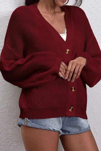 Fashion Casual Solid Split Joint V Neck Tops