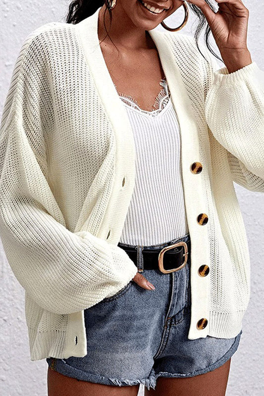 Fashion Casual Solid Split Joint V Neck Tops