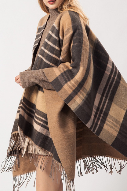 Casual Street Patchwork Tassel Outerwear