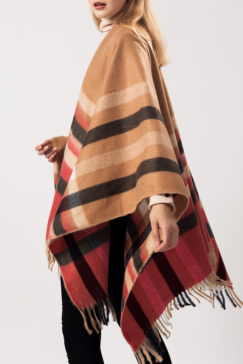 Casual Street Patchwork Tassel Outerwear