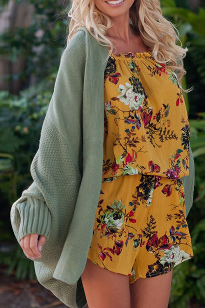 Casual Solid Split Joint Outerwear Sweater