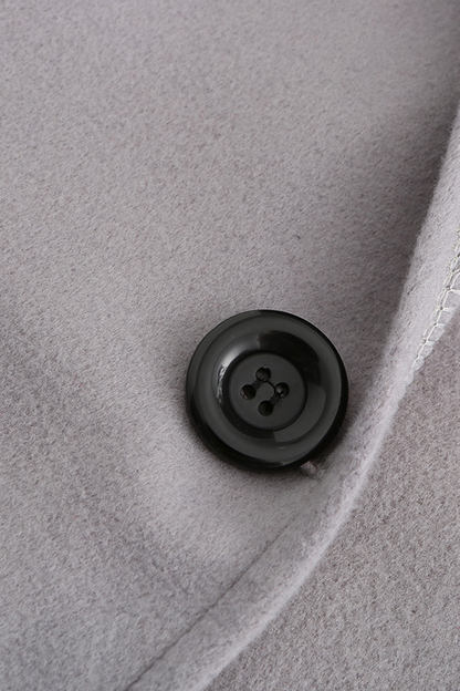 Casual Elegant Solid Patchwork Buttons Hooded Collar Outerwear(7 Colors)