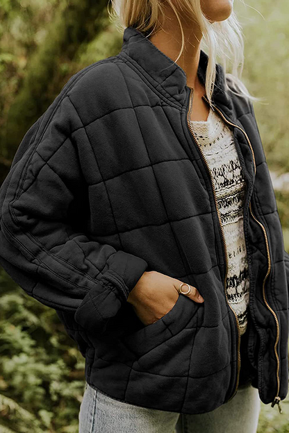 Casual Solid Pocket Zipper Mandarin Collar Outerwear(11 Colors)