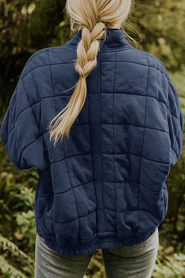 Casual Solid Pocket Zipper Mandarin Collar Outerwear(11 Colors)