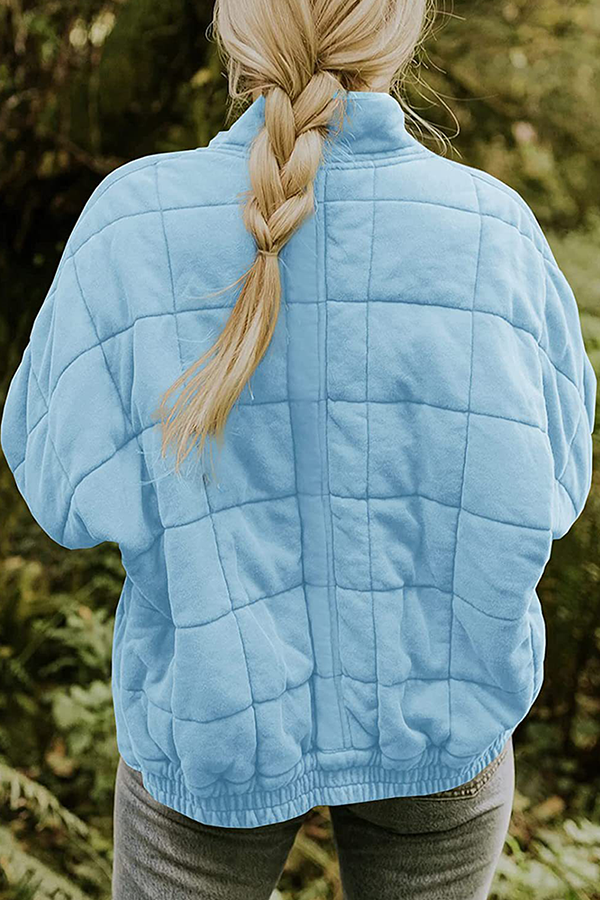 Casual Solid Pocket Zipper Mandarin Collar Outerwear(11 Colors)