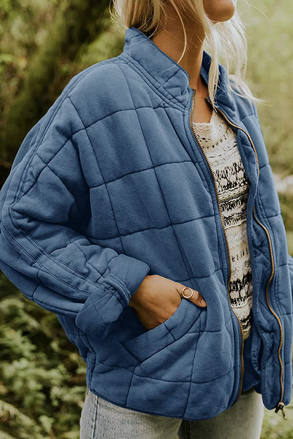 Casual Solid Pocket Zipper Mandarin Collar Outerwear(11 Colors)