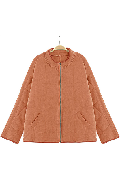 Casual Solid Pocket Zipper Mandarin Collar Outerwear(11 Colors)