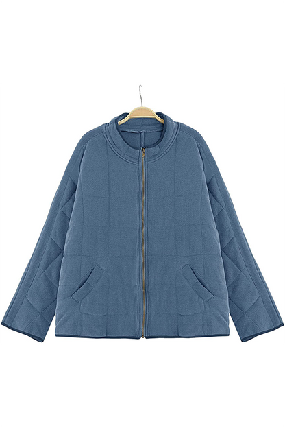 Casual Solid Pocket Zipper Mandarin Collar Outerwear(11 Colors)