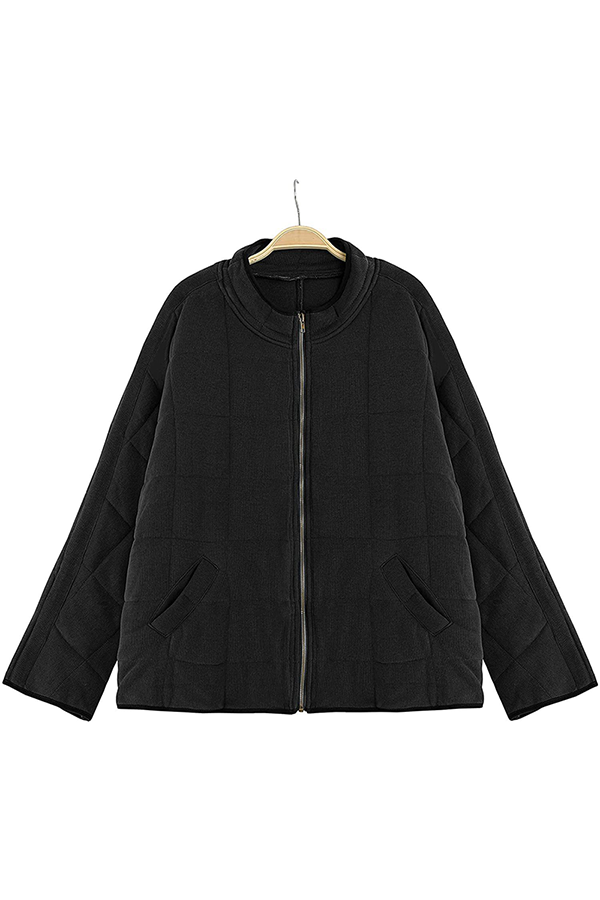 Casual Solid Pocket Zipper Mandarin Collar Outerwear(11 Colors)