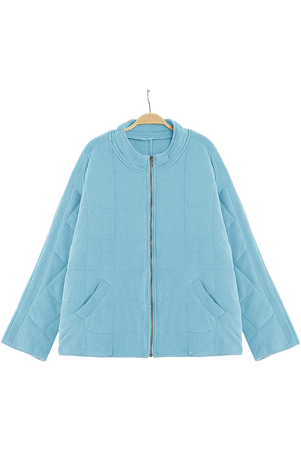 Casual Solid Pocket Zipper Mandarin Collar Outerwear(11 Colors)