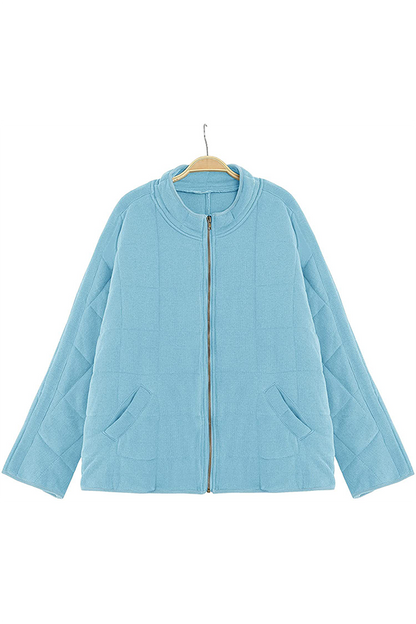 Casual Solid Pocket Zipper Mandarin Collar Outerwear(11 Colors)