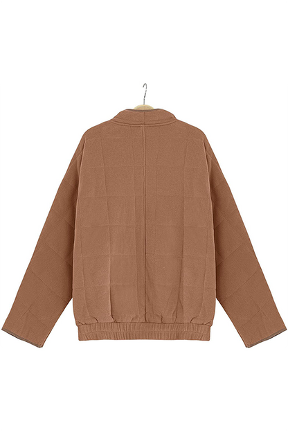 Casual Solid Pocket Zipper Mandarin Collar Outerwear(11 Colors)