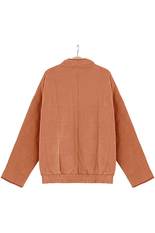 Casual Solid Pocket Zipper Mandarin Collar Outerwear(11 Colors)