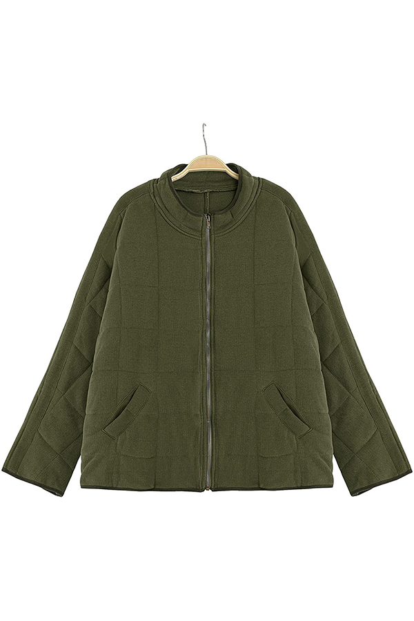 Casual Solid Pocket Zipper Mandarin Collar Outerwear(11 Colors)