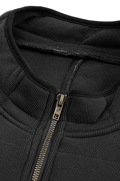 Casual Solid Pocket Zipper Mandarin Collar Outerwear(11 Colors)