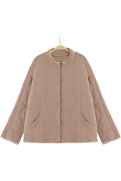 Casual Solid Pocket Zipper Mandarin Collar Outerwear(11 Colors)