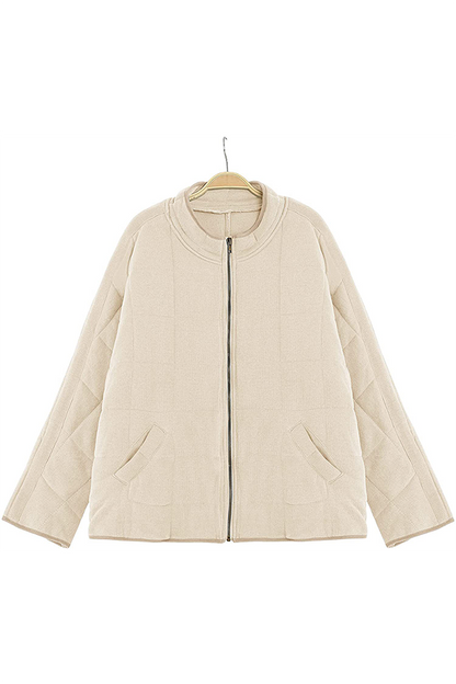 Casual Solid Pocket Zipper Mandarin Collar Outerwear(11 Colors)