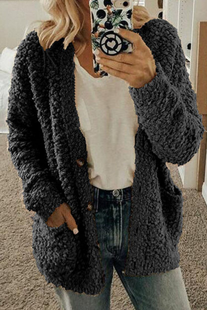 Casual Solid Pocket Buckle Outerwear(10 Colors)