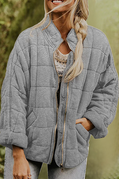 Casual Solid Pocket Zipper Mandarin Collar Outerwear(11 Colors)