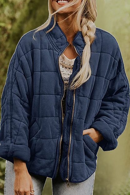 Casual Solid Pocket Zipper Mandarin Collar Outerwear(11 Colors)