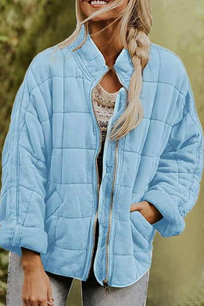 Casual Solid Pocket Zipper Mandarin Collar Outerwear(11 Colors)