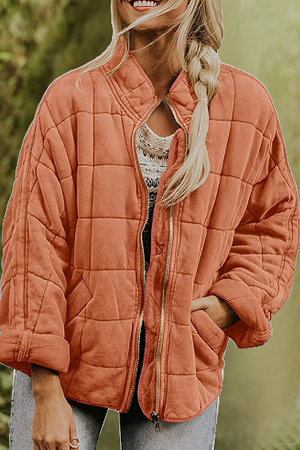 Casual Solid Pocket Zipper Mandarin Collar Outerwear(11 Colors)