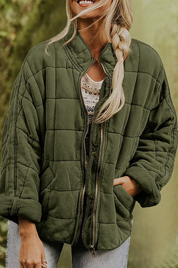 Casual Solid Pocket Zipper Mandarin Collar Outerwear(11 Colors)