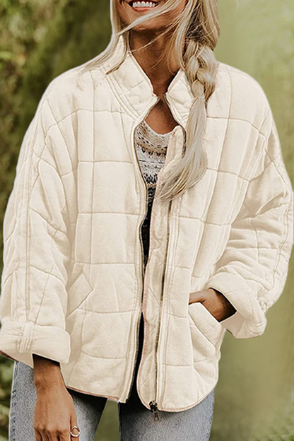 Casual Solid Pocket Zipper Mandarin Collar Outerwear(11 Colors)