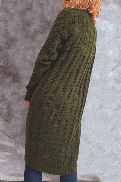 Casual Solid Pocket Buckle V Neck Outerwear