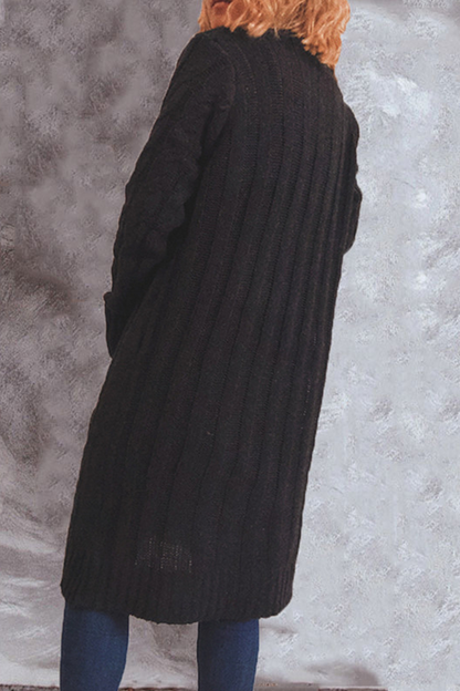 Casual Solid Pocket Buckle V Neck Outerwear