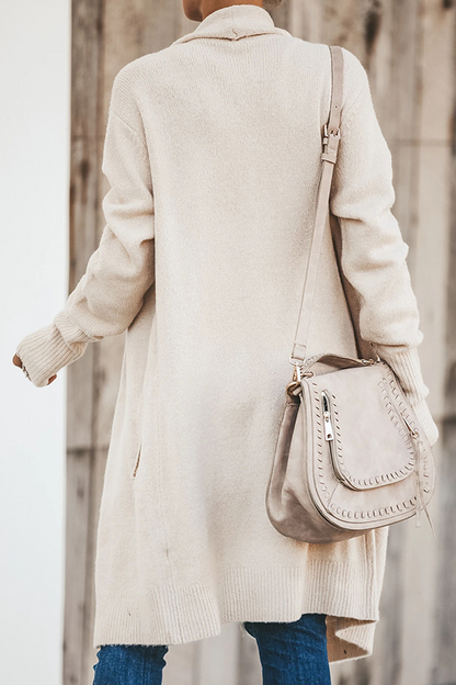 Casual Solid Pocket Turndown Collar Outerwear(6 Colors)