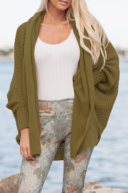 Casual Solid Patchwork Basic Outerwear Sweater