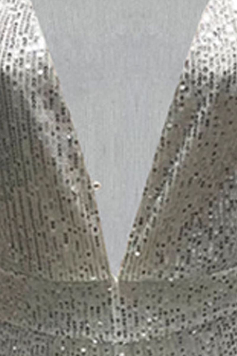 Fashion Elegant Solid Patchwork Backless V Neck Straight Jumpsuits