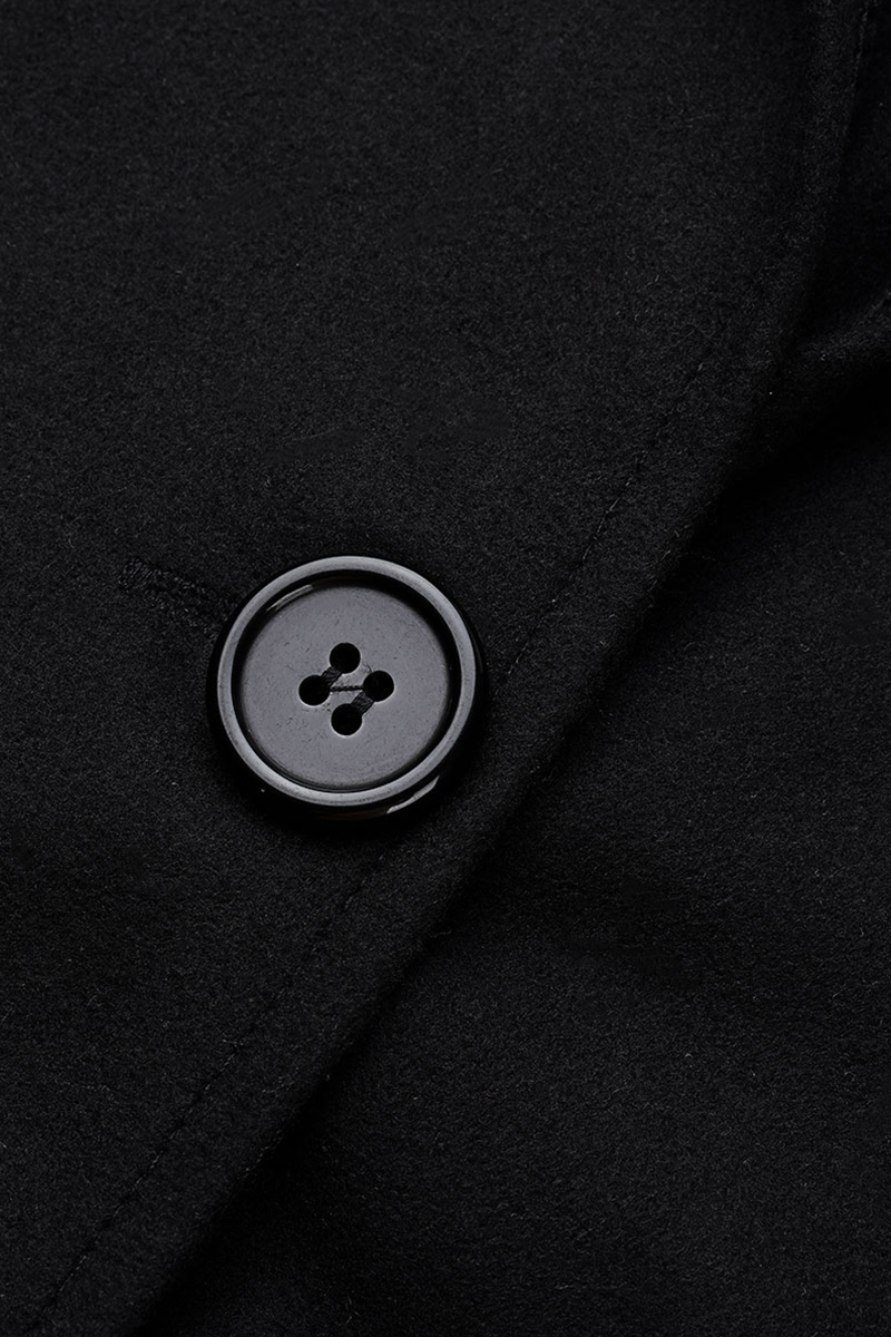 Casual Elegant Solid Patchwork Buttons Hooded Collar Outerwear(7 Colors)