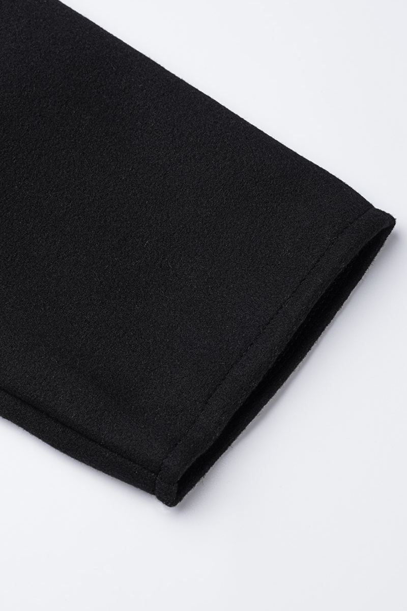 Casual Elegant Solid Patchwork Buttons Hooded Collar Outerwear(7 Colors)